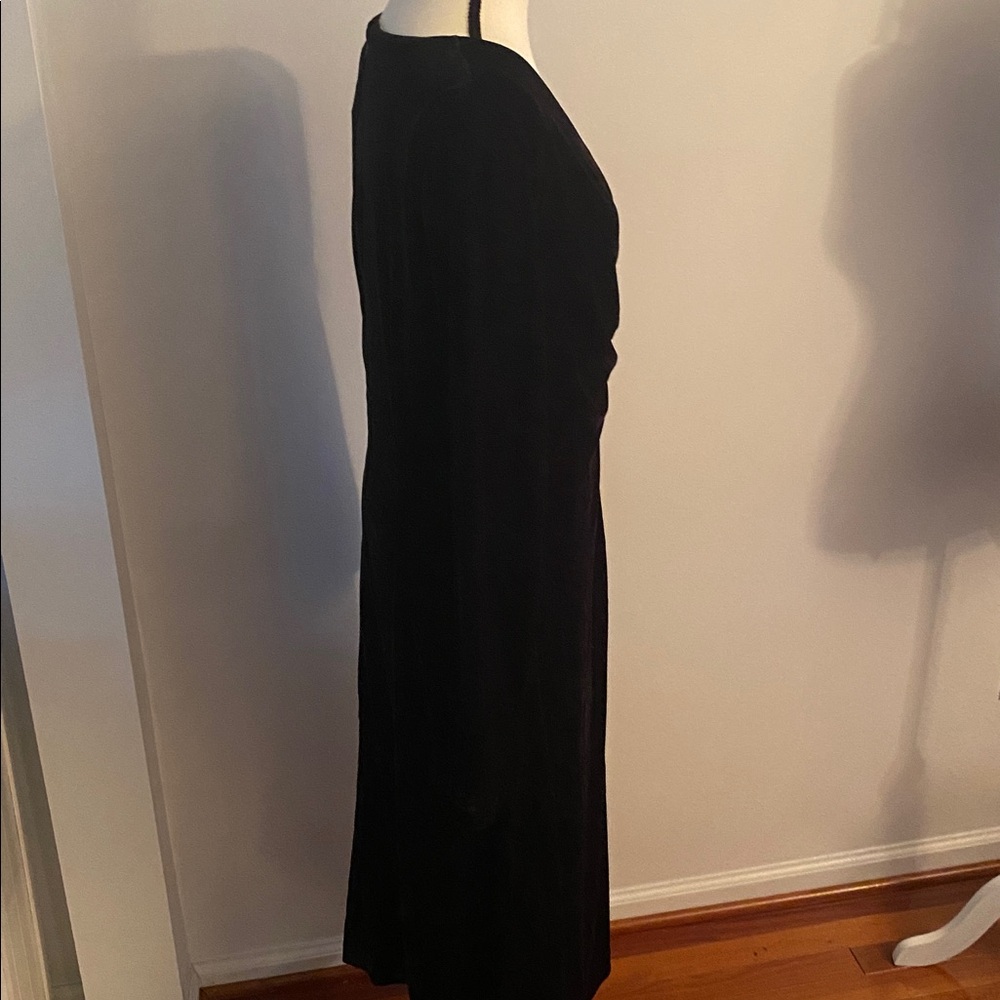 Laundry by Shelli Segal black velvet NWT size 10 dress - Picture 5 of 8